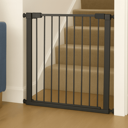 FYLO Baby Safety Stair Gate Pressure Fit 75cm-86cm- Grey- Grade A